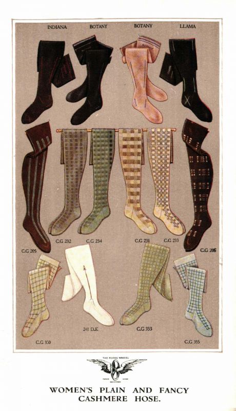 Women's Plain and Fancy Cashmere Hose