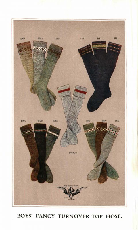Boy's Fancy Turnover Top Hose