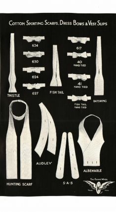 Cotton Sporting Scarfs Dress Bows and Vest Slips 